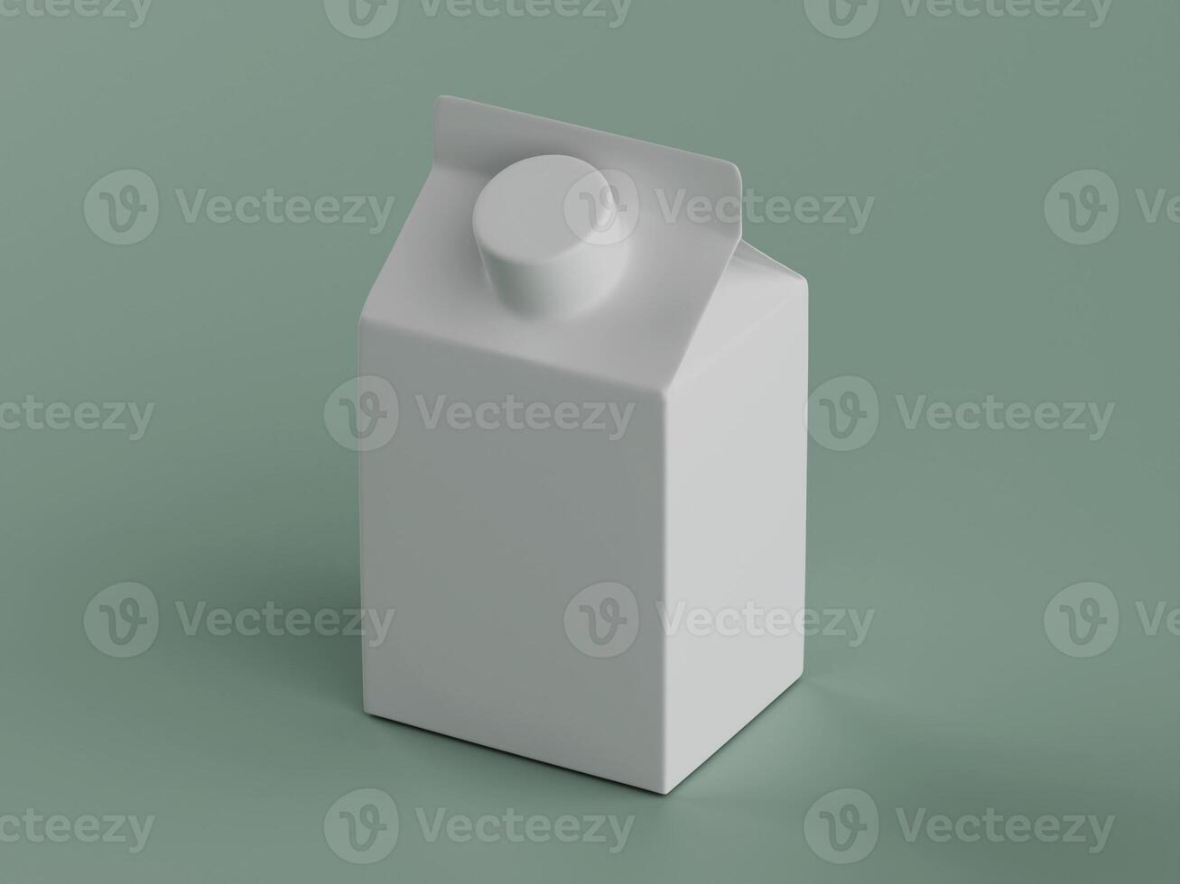 Blank white carton mockup food packaging photo