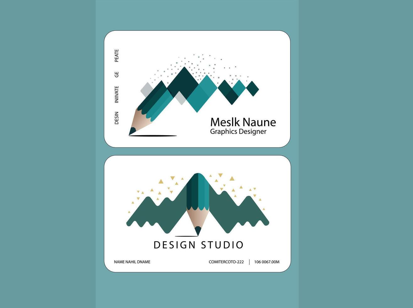 V-CARD Desing Template vector