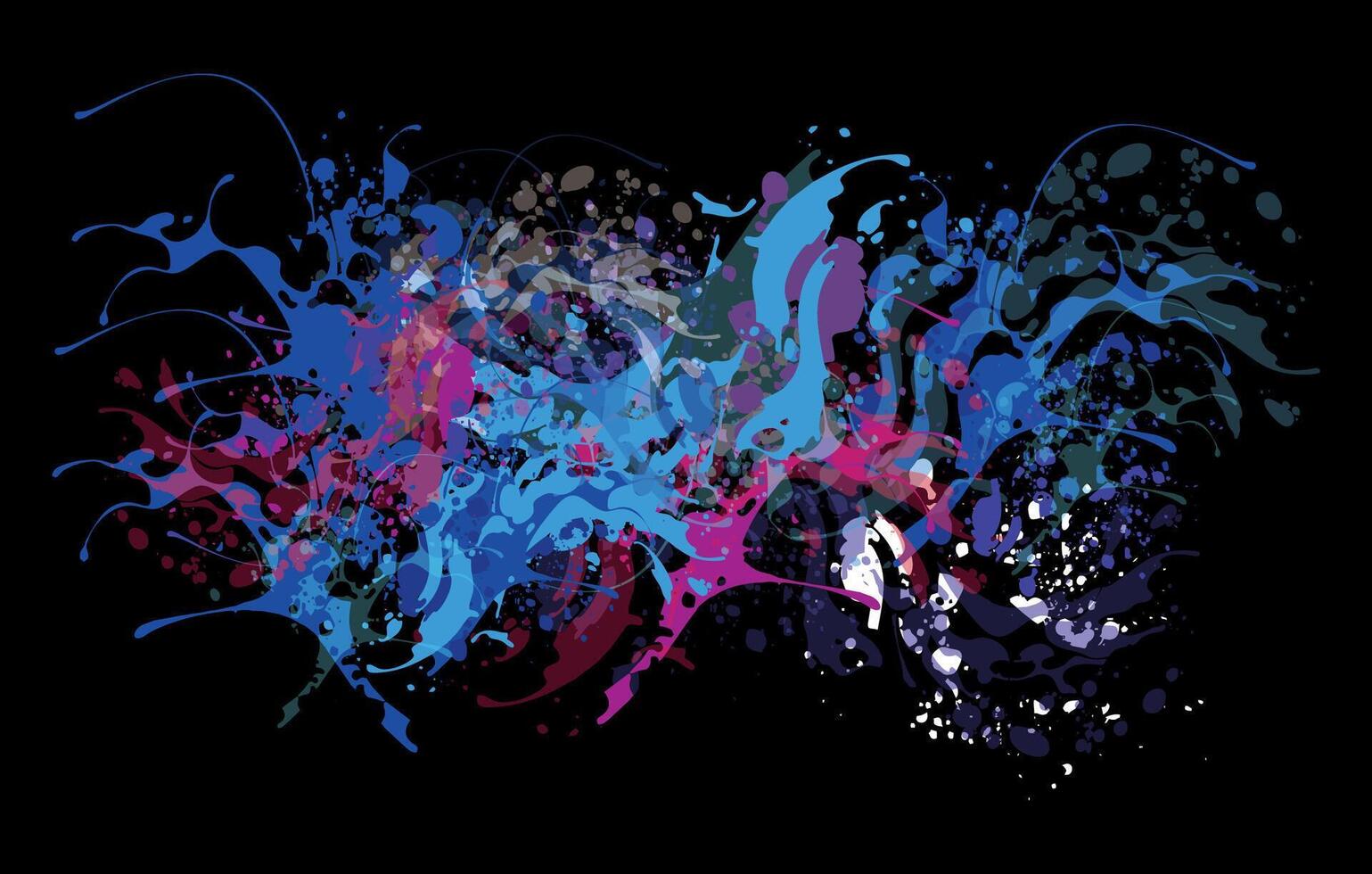 Dynamic Colorful Spray Paint Explosion vector