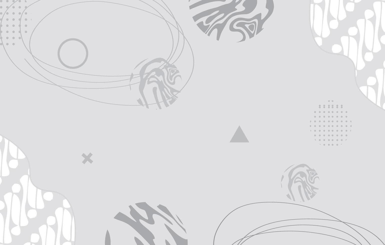 Subtle Gray Abstract Batik Elements vector