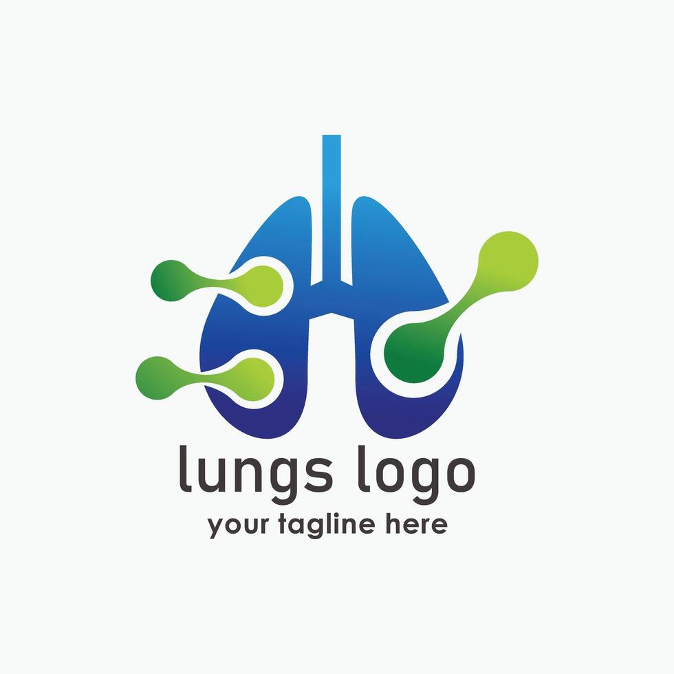 human lungs logo designs template, lungs technology logo design , respiratory system logo designs vector