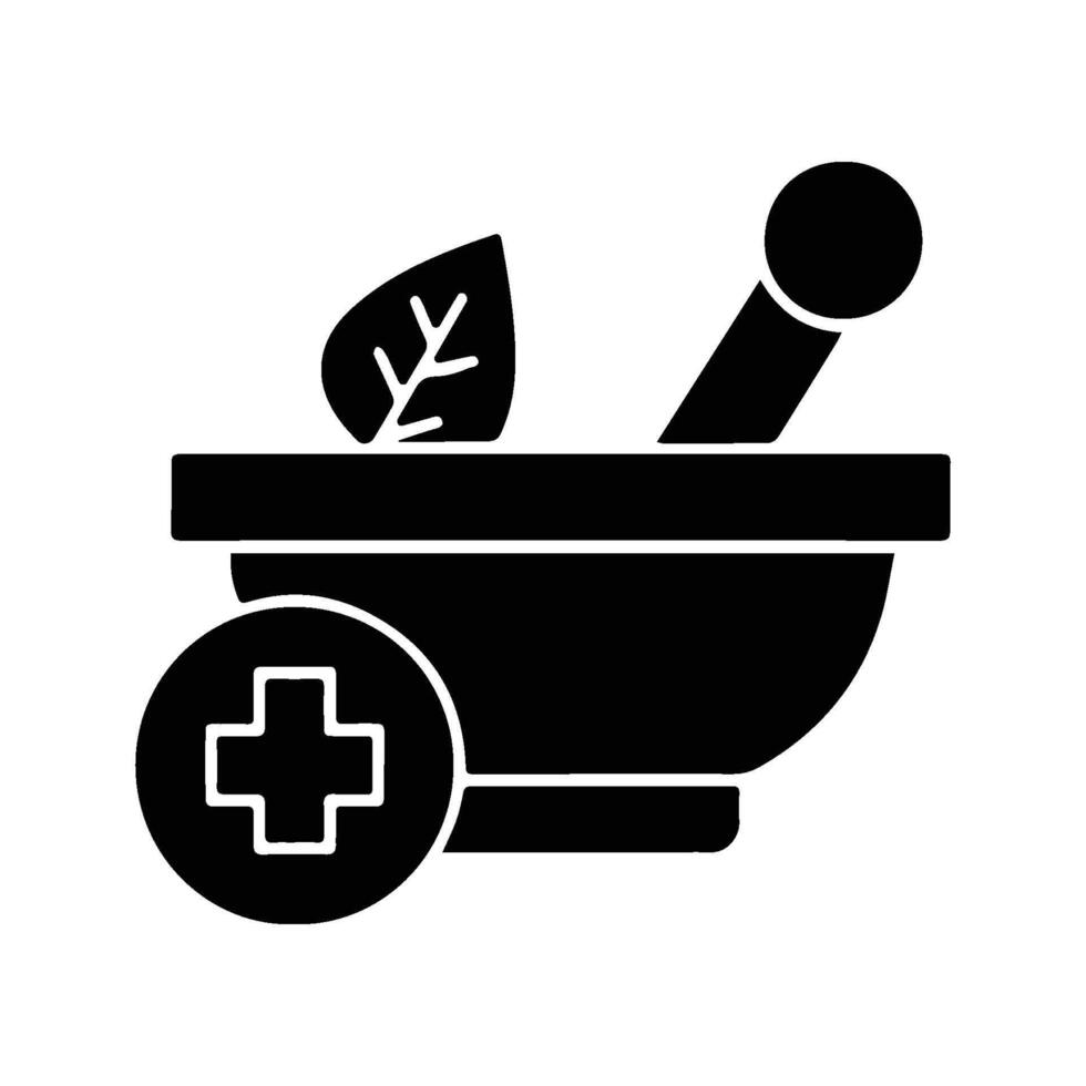 Bowl for Pounding Herbal Medicine. vector