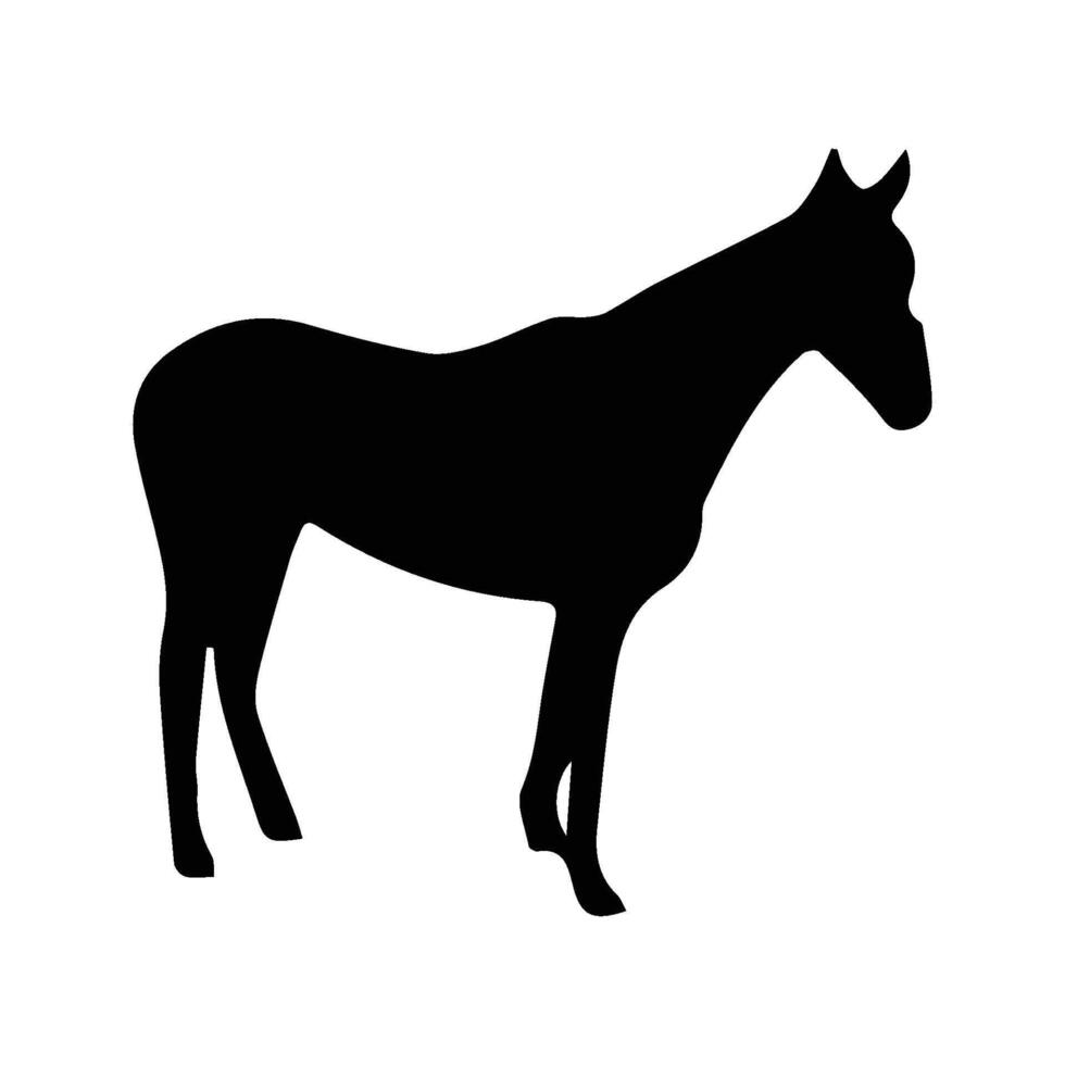Racehorse Silhouette Illustration. vector