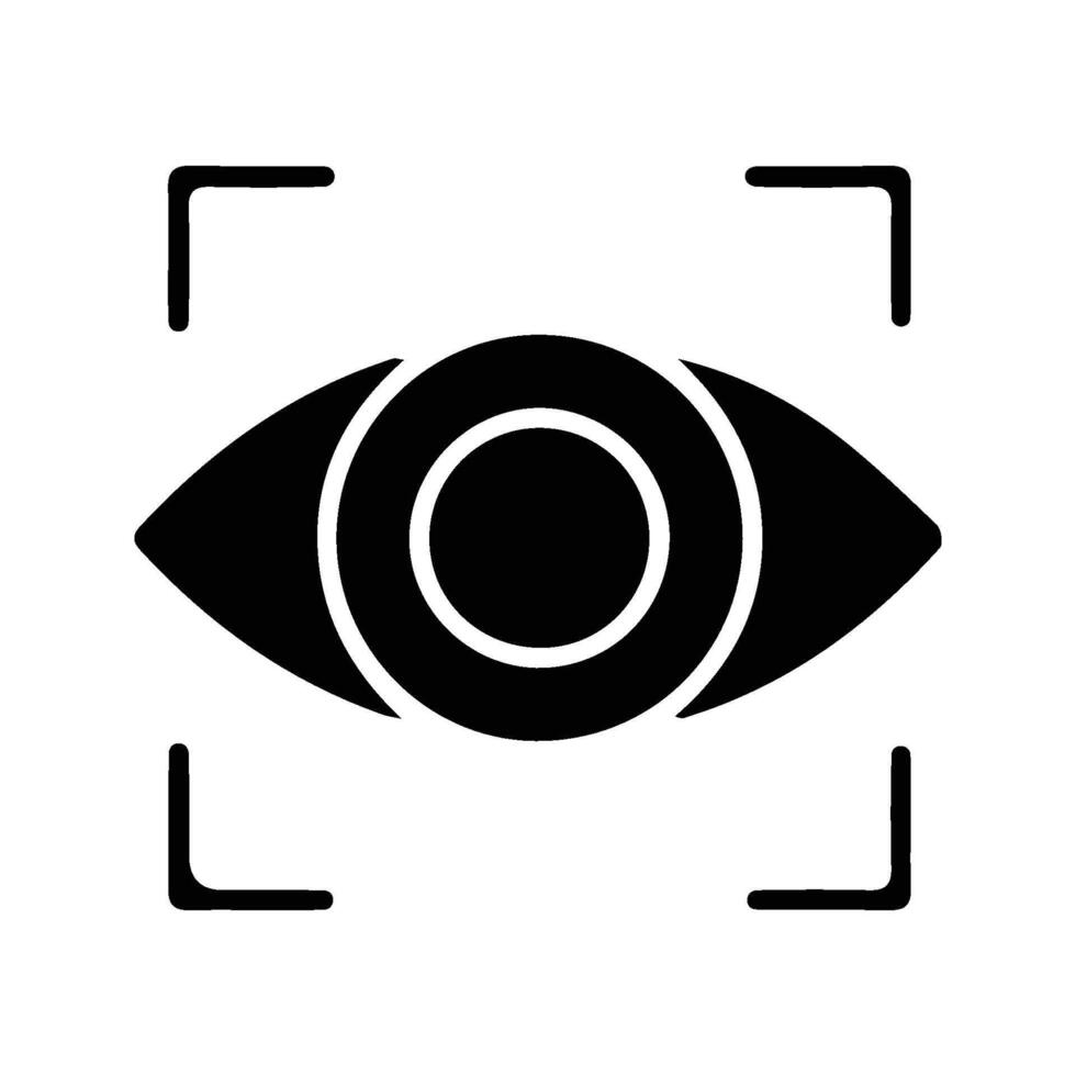 Eye Scan Icon. vector