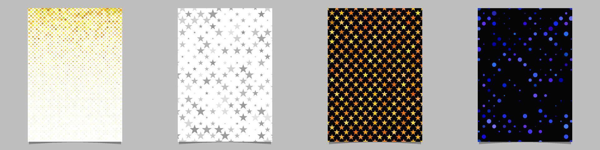 Abstract geometrical paper page background collection vector