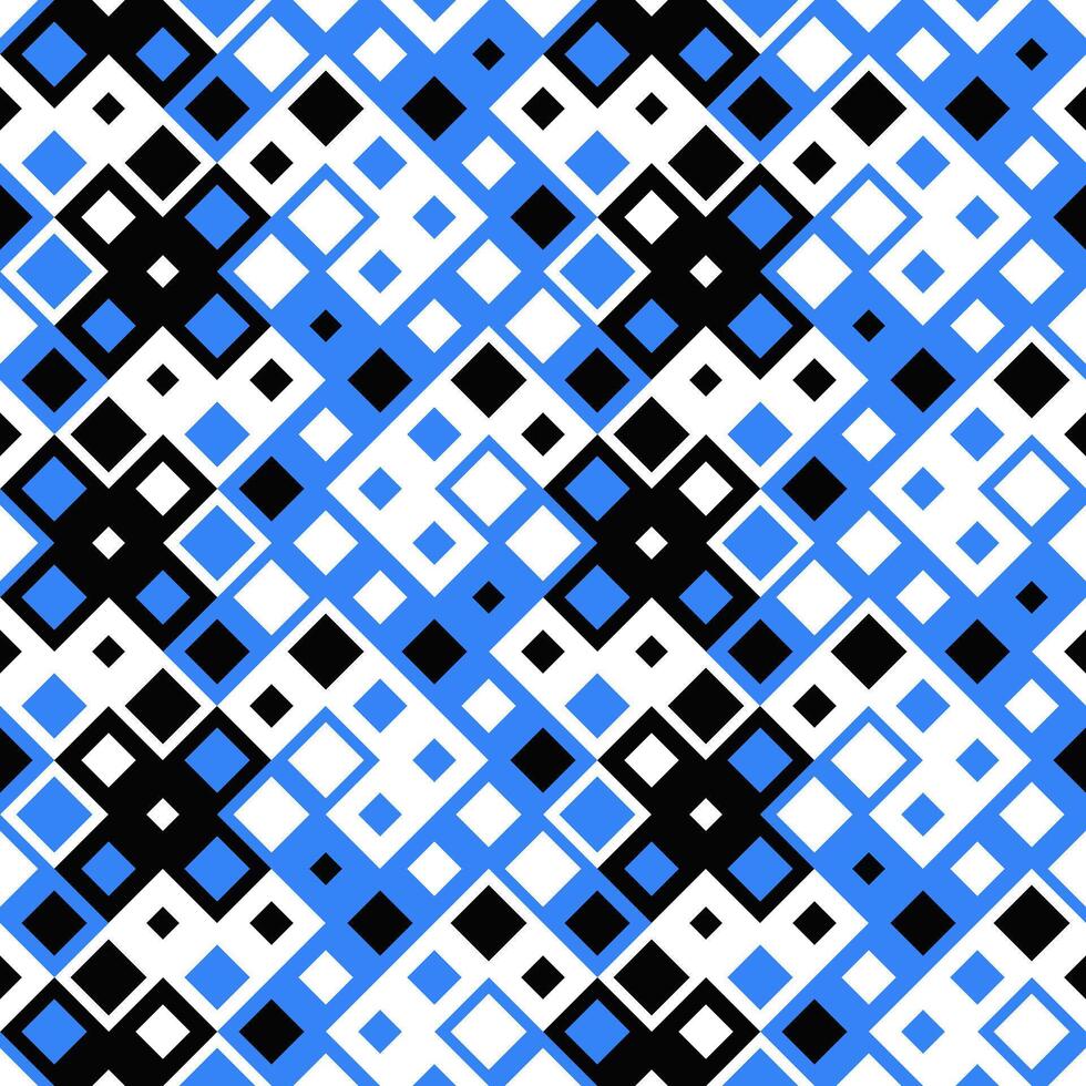 Diagonal geometrical mosaic square pattern background - seamless abstract repetitive graphic vector
