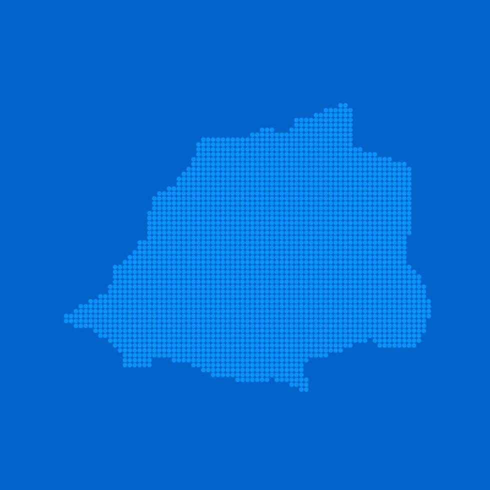 Blue halftone dot outline map background of Vatican City vector