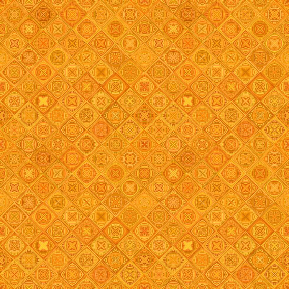 Orange repeating diagonal curved shape pattern - tiled mosaic background illustration vector