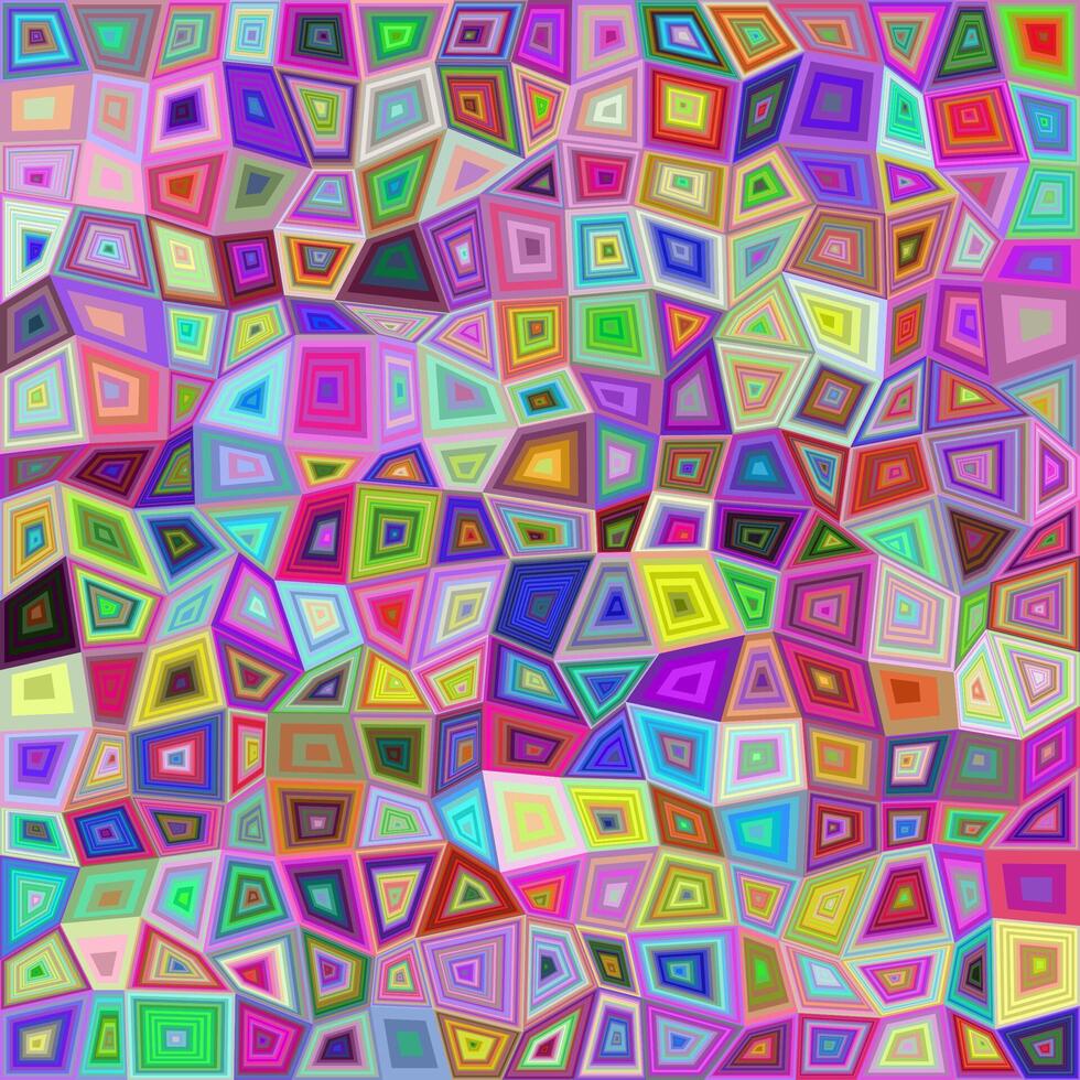 Multicolored rectangle tile mosaic background design vector