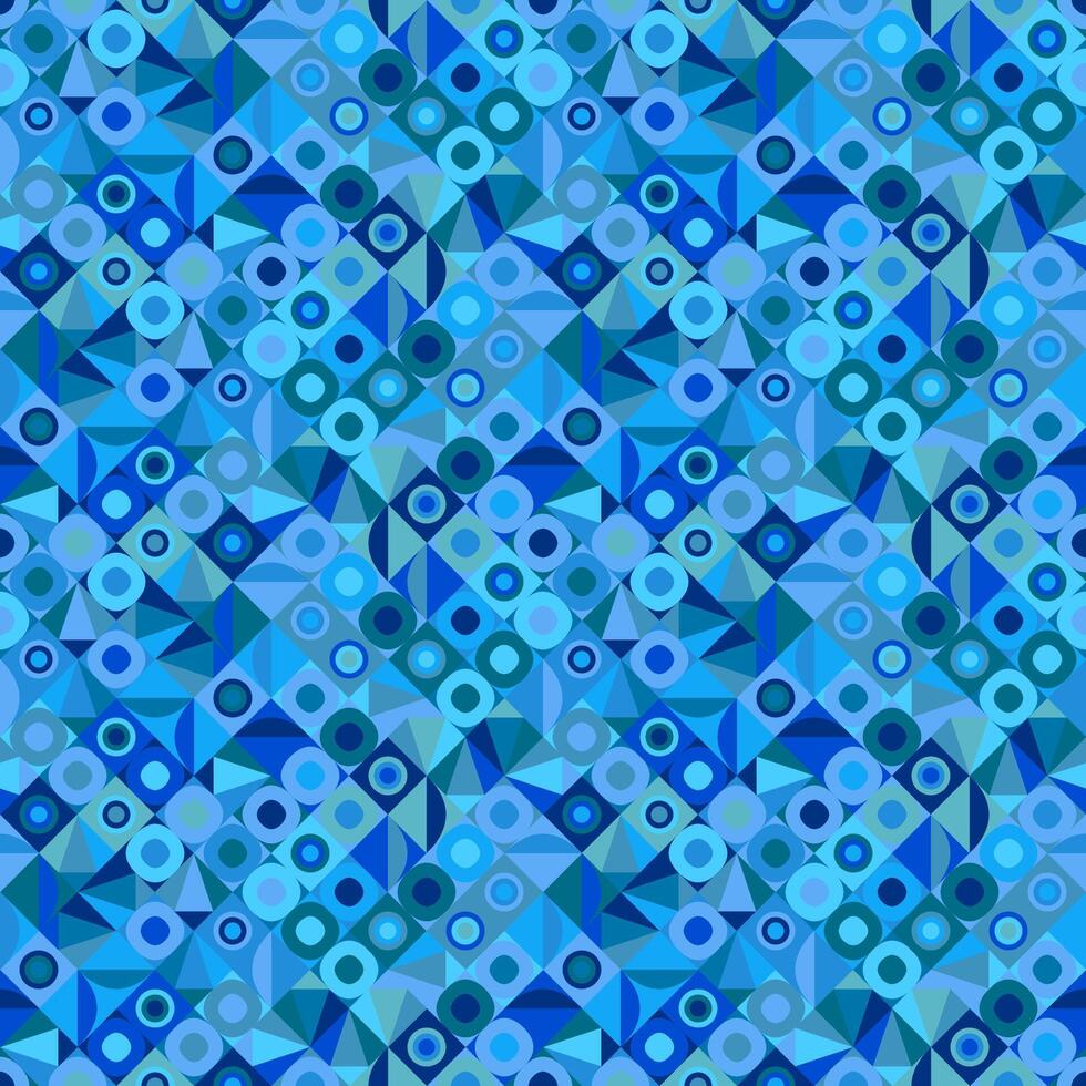 Abstract seamless mosaic pattern background design - colorful illustration vector