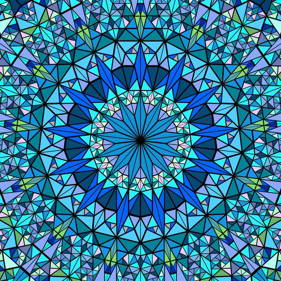 Geometrical dynamic colorful abstract round tiled mosaic background vector