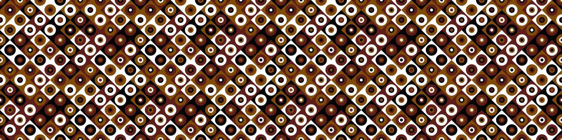 Abstract geometric mosaic pattern background - wide graphic design with simple shapes vector