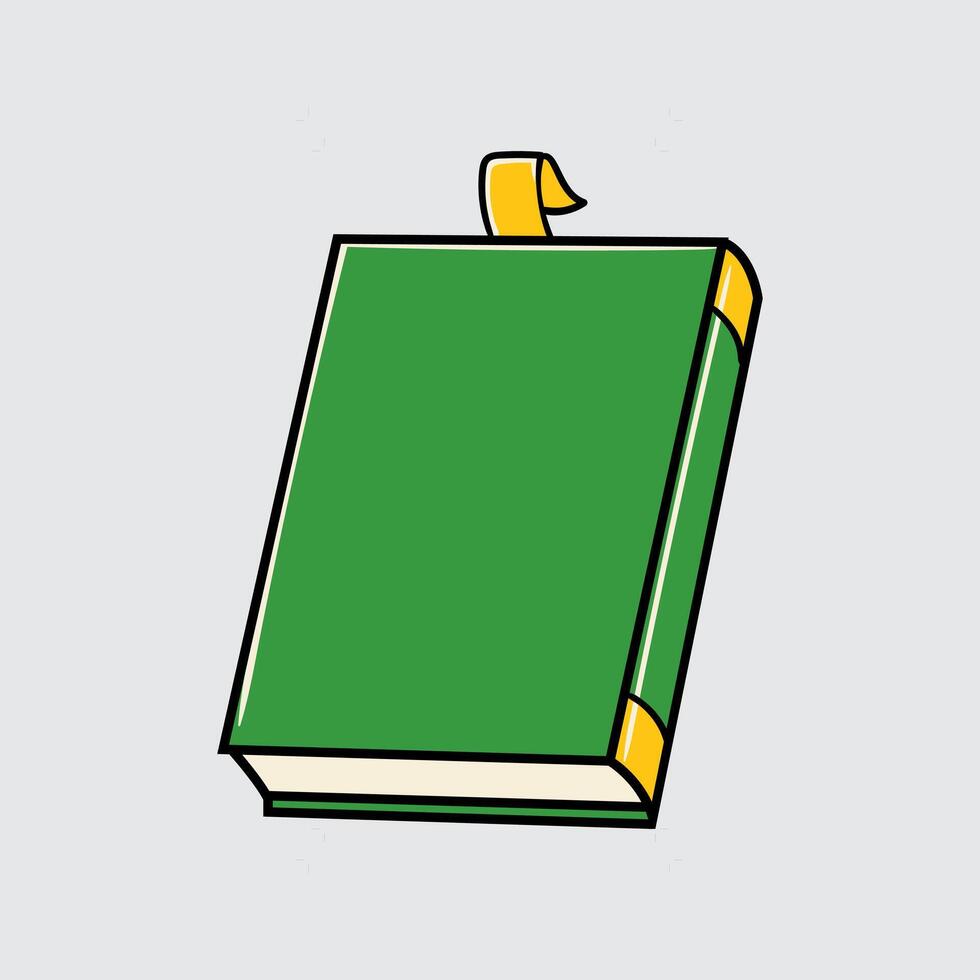 A book cartoon illustration isolated on a light background vector