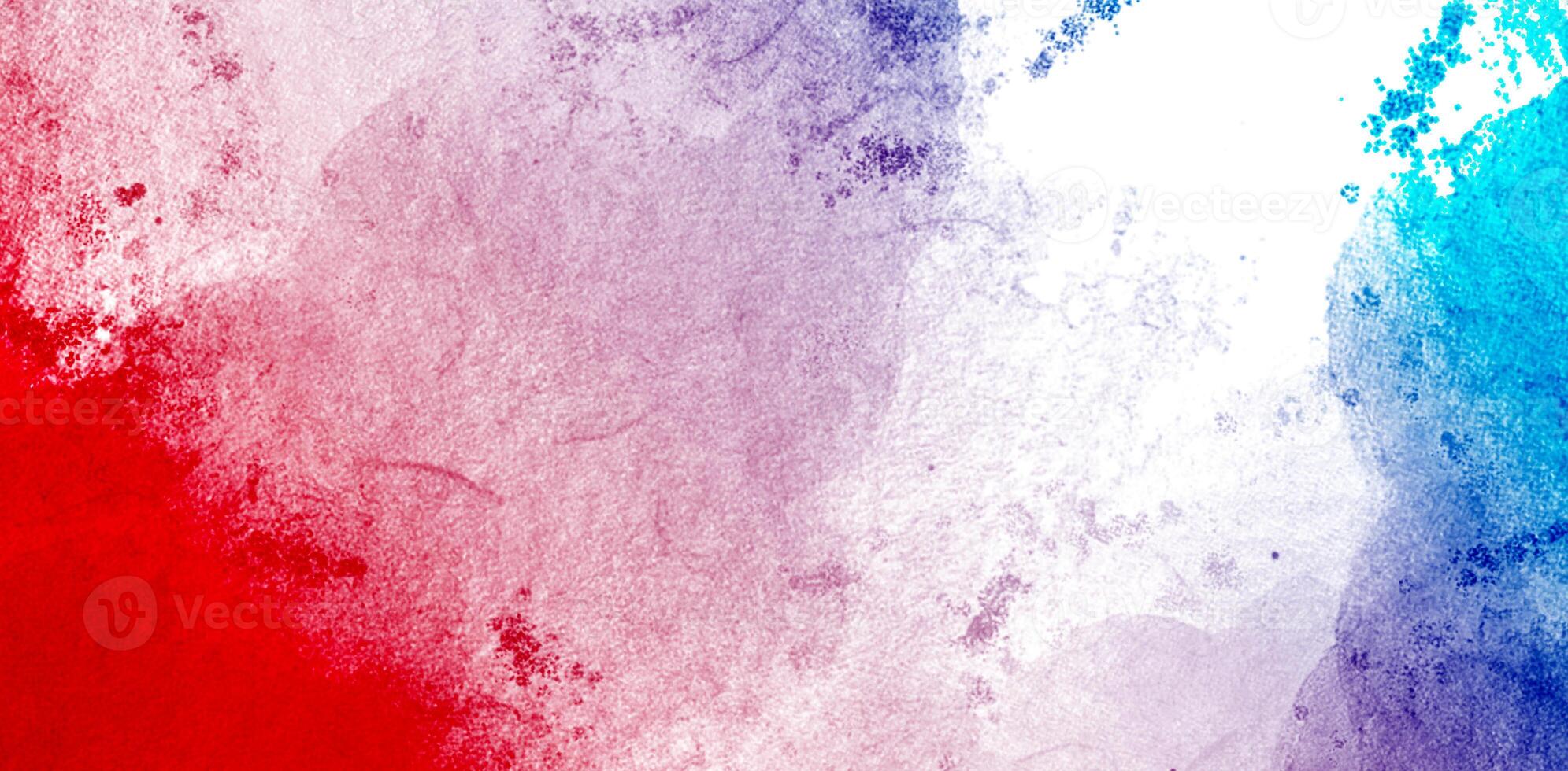 red purple white and blue watercolor gradient background with expressive artistic splashes photo