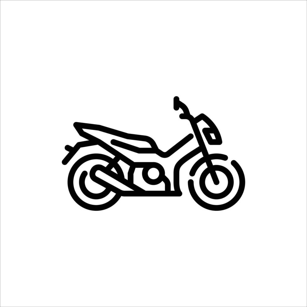 underbone motorcycle outline style icon. standart motorcycle line style illustration. vector