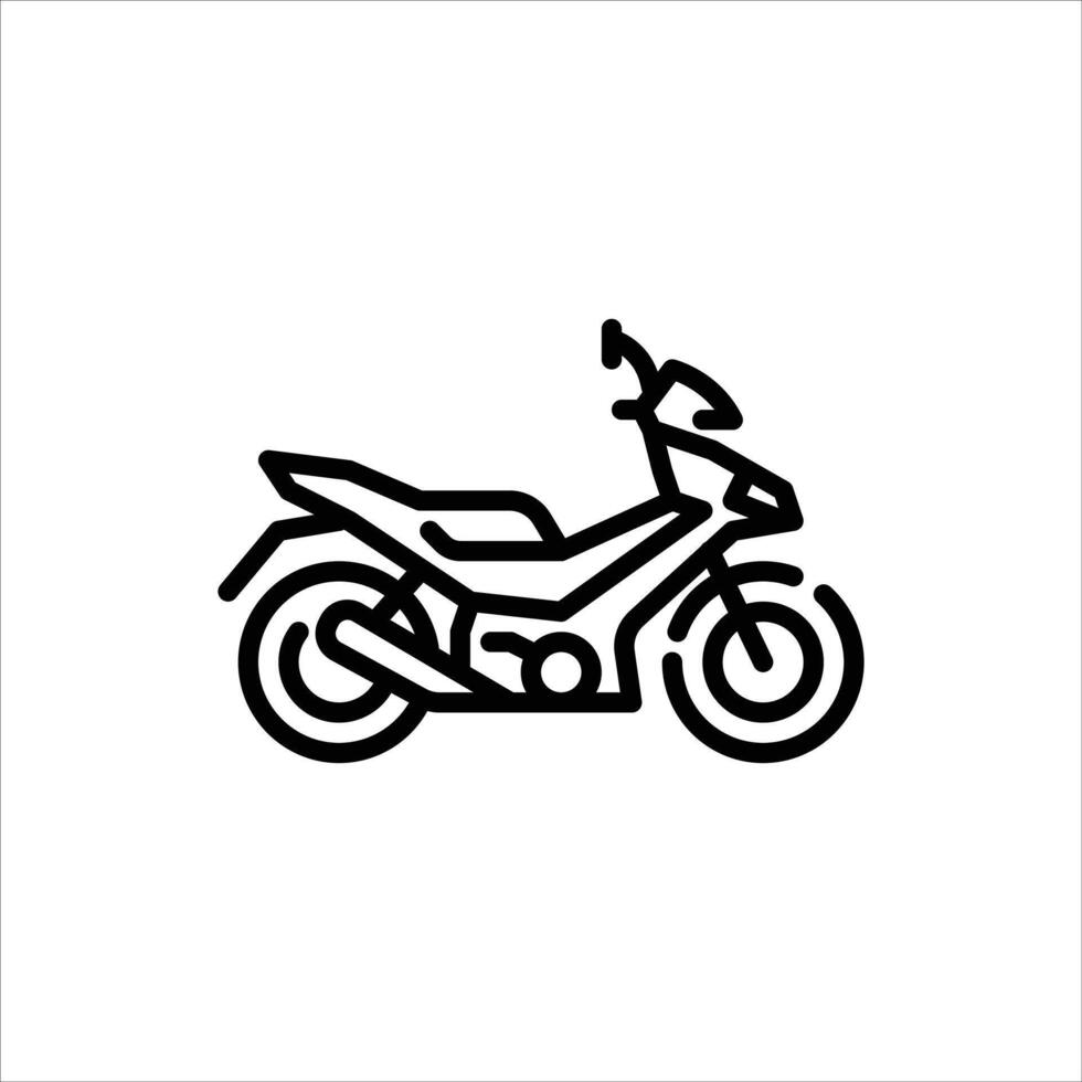 underbone motorcycle outline style icon. motorcycle line style illustration. vector