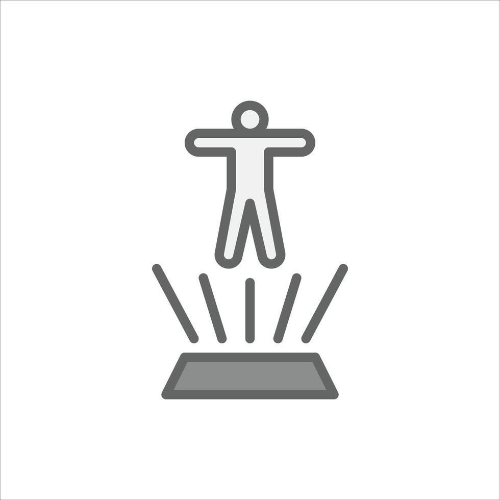 Hologram technology filled outline icon. Hologram color line illustration. vector