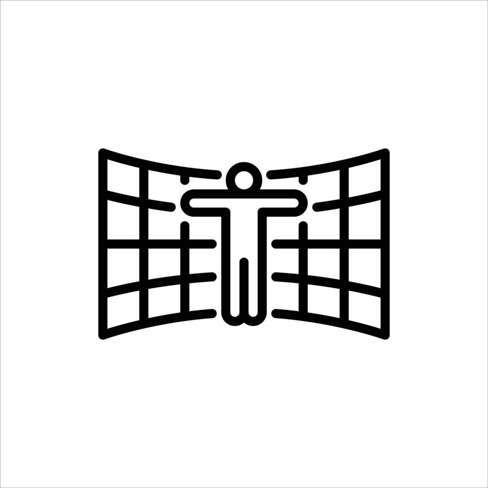 Multiverse outline icon. Multiverse black line illustration. vector