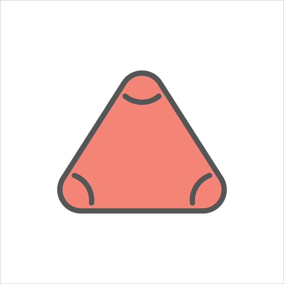 pry tool filled outline icon. opening tool color line illustration. vector