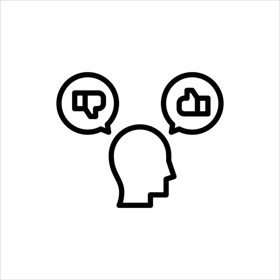 feedback outline icon. review black line illustration. vector