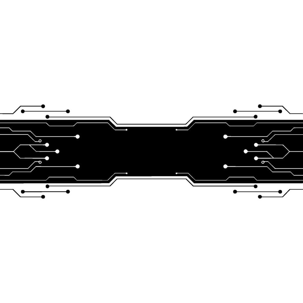 Circuit Board Template Tech Background With Space for Text vector