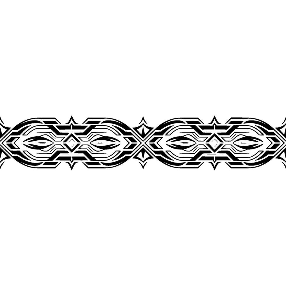 Modern Geometric Border in Black and Grey on White vector