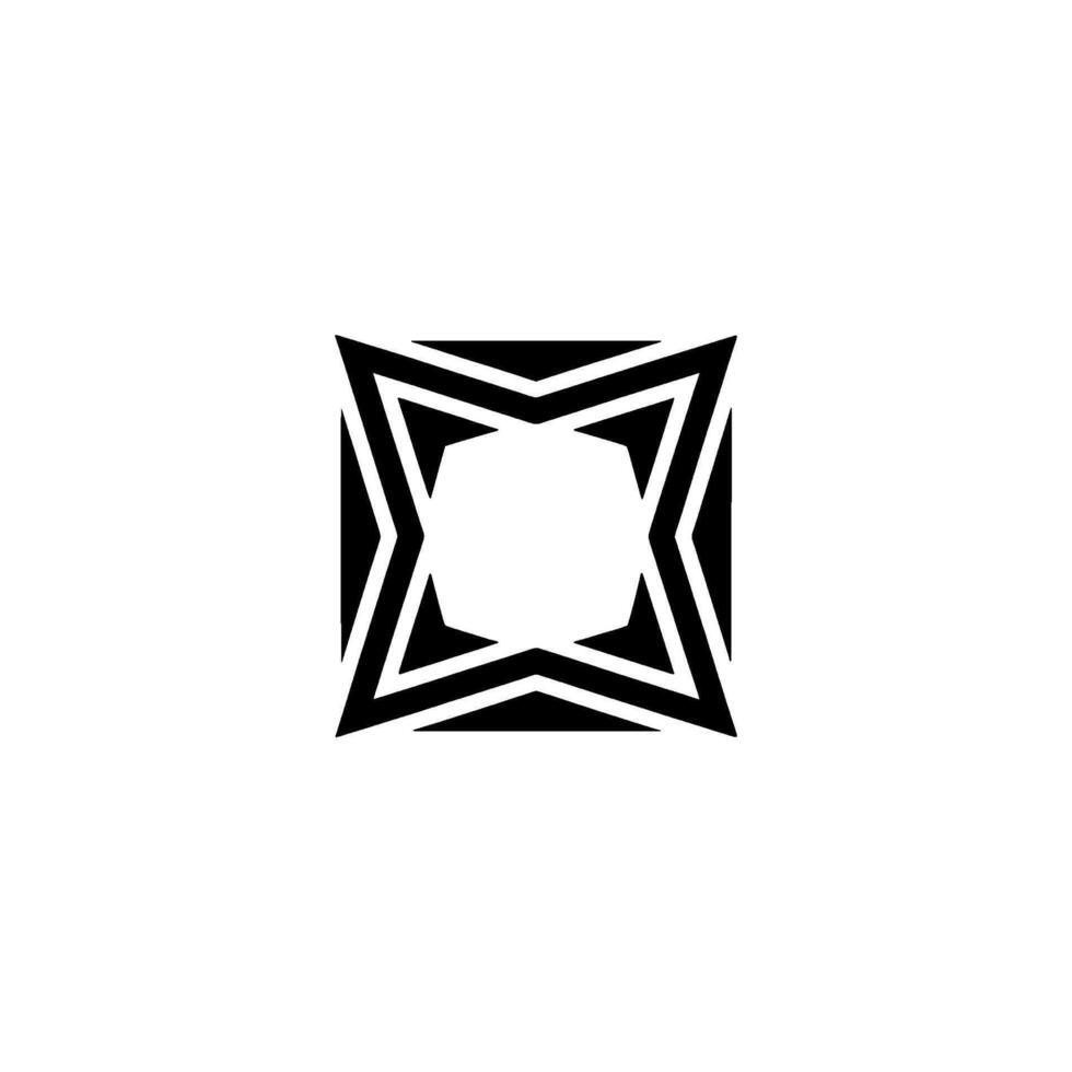 Geometric Star Modern Minimalist vector