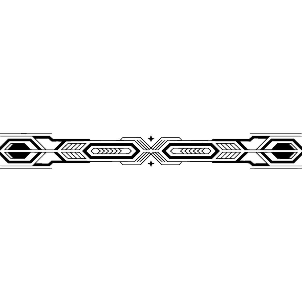 Geometric Border Abstract Tech Element on Gradient Background vector