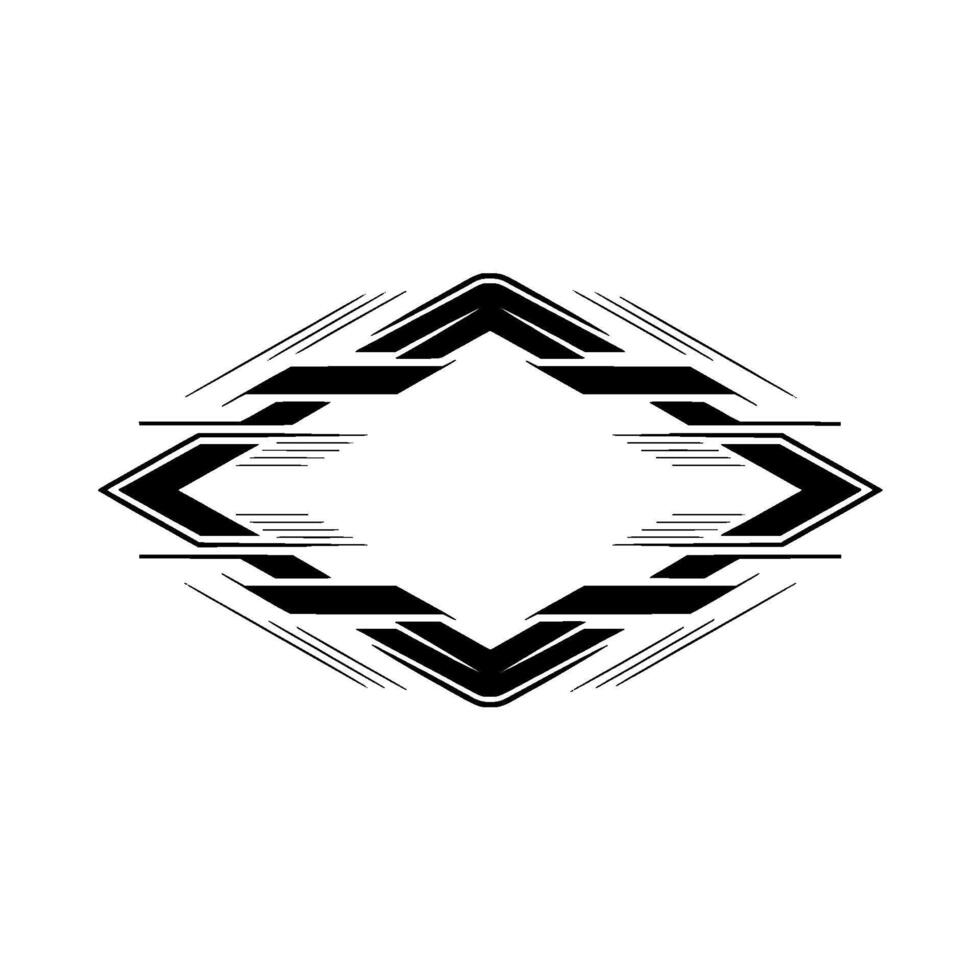 Minimalist Geometric Frame on Gradient Background vector