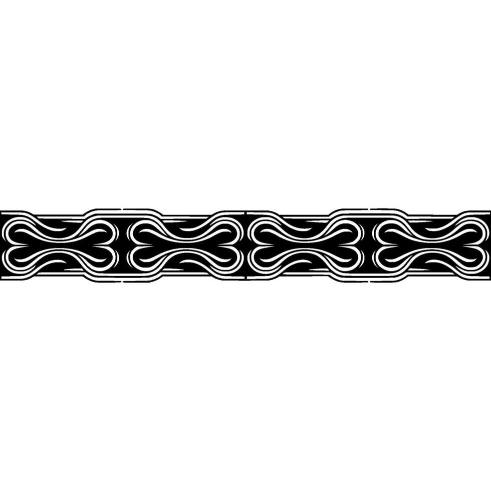Abstract Border Minimalist Black Silver Pattern on White Background vector