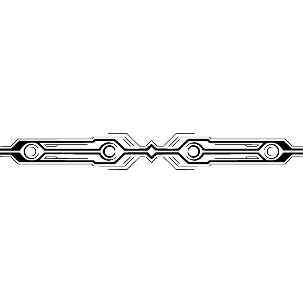 Futuristic Circuitry Element Minimalist Tech Illustration vector