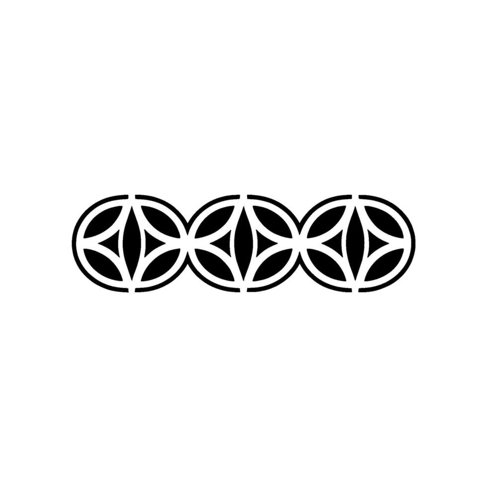 Geometric Circular Abstract Pattern On White, Minimalist vector