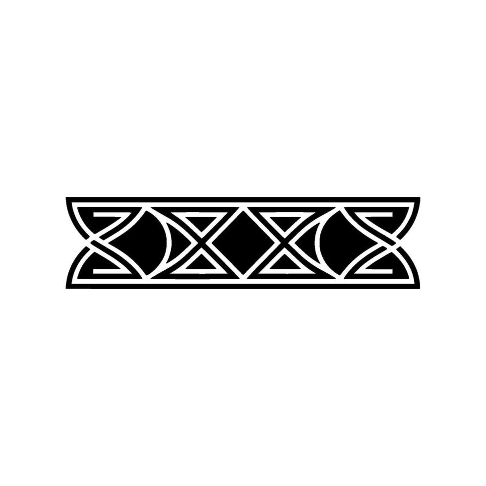 Geometric Black And White Border, Abstract, Decorative vector