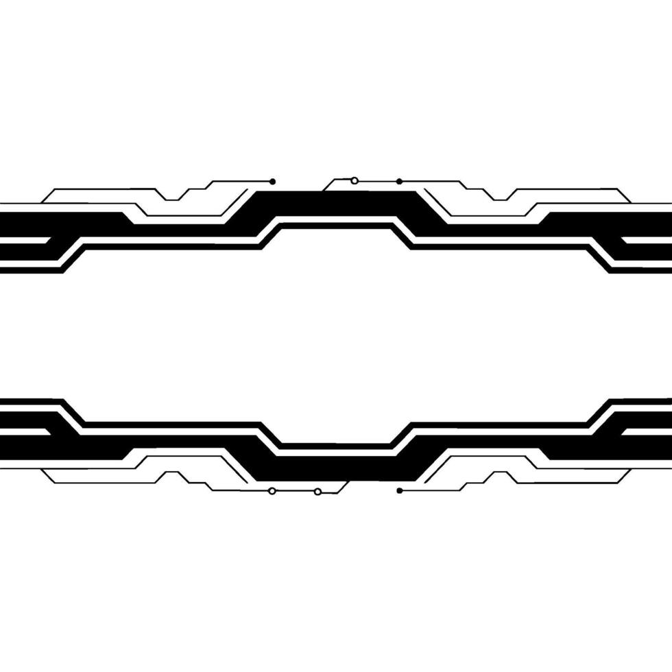 Futuristic Black And White Interface With Blank Space vector