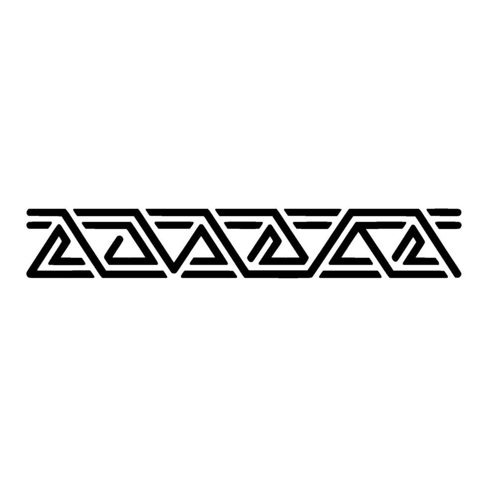 Geometric Black Border, Minimalist Line Art, Illustration vector