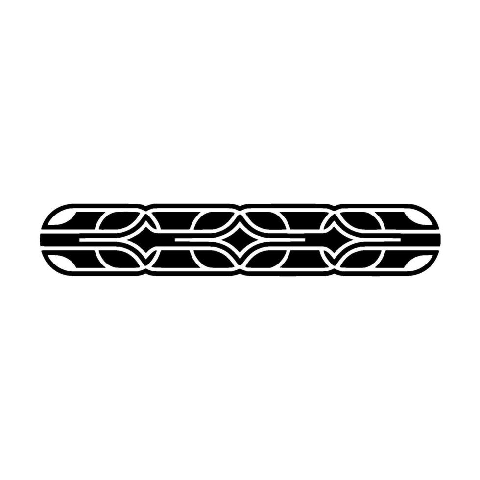Minimalist Geometric Black Pattern On White Backdrop vector