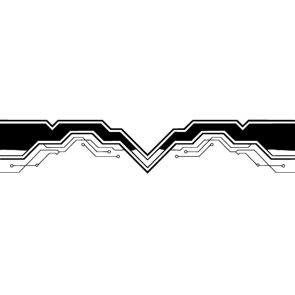 Abstract Tech Circuit Board With Gradient And Clean Lines vector