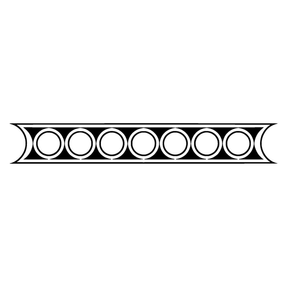Minimalist Geometric Border Black Circles On Gradient Background vector