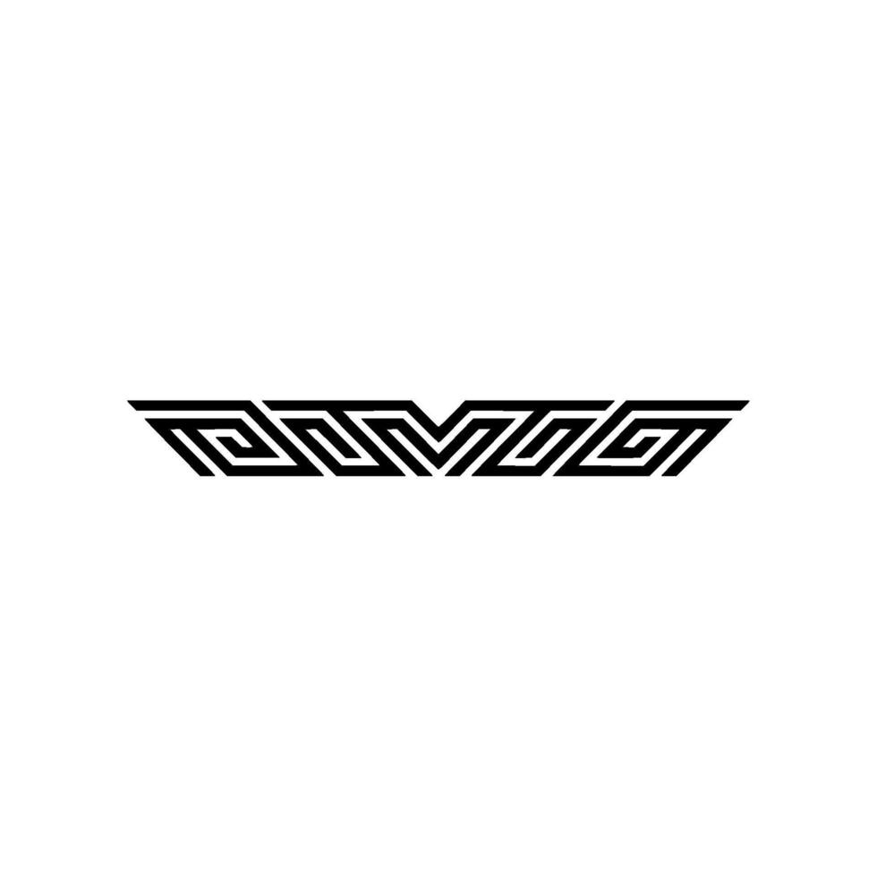 Geometric Border Minimalist Black Line Art On White vector