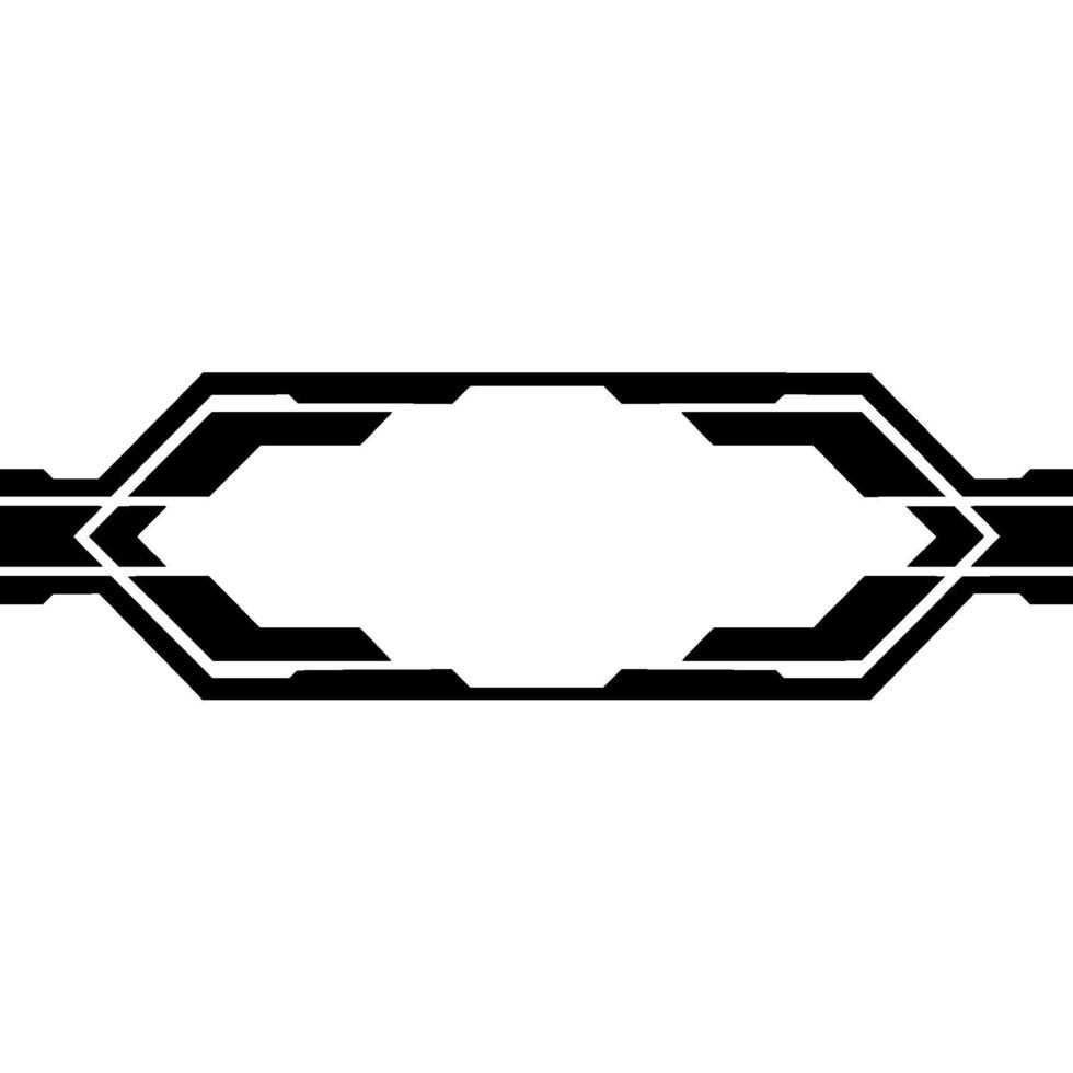 Futuristic Tech Frame With Glowing Elements On White Background vector