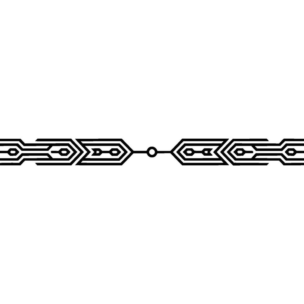 Minimalist Geometric Abstract Line In Black And White vector