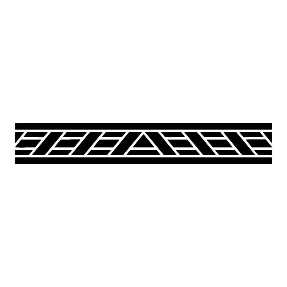 Geometric Black Border Element On Light Background vector
