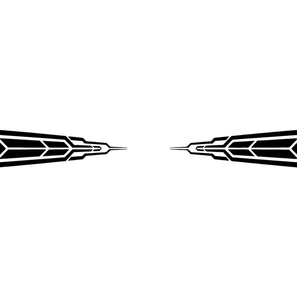 Abstract Technological Black Lines Converging On A White Circle vector