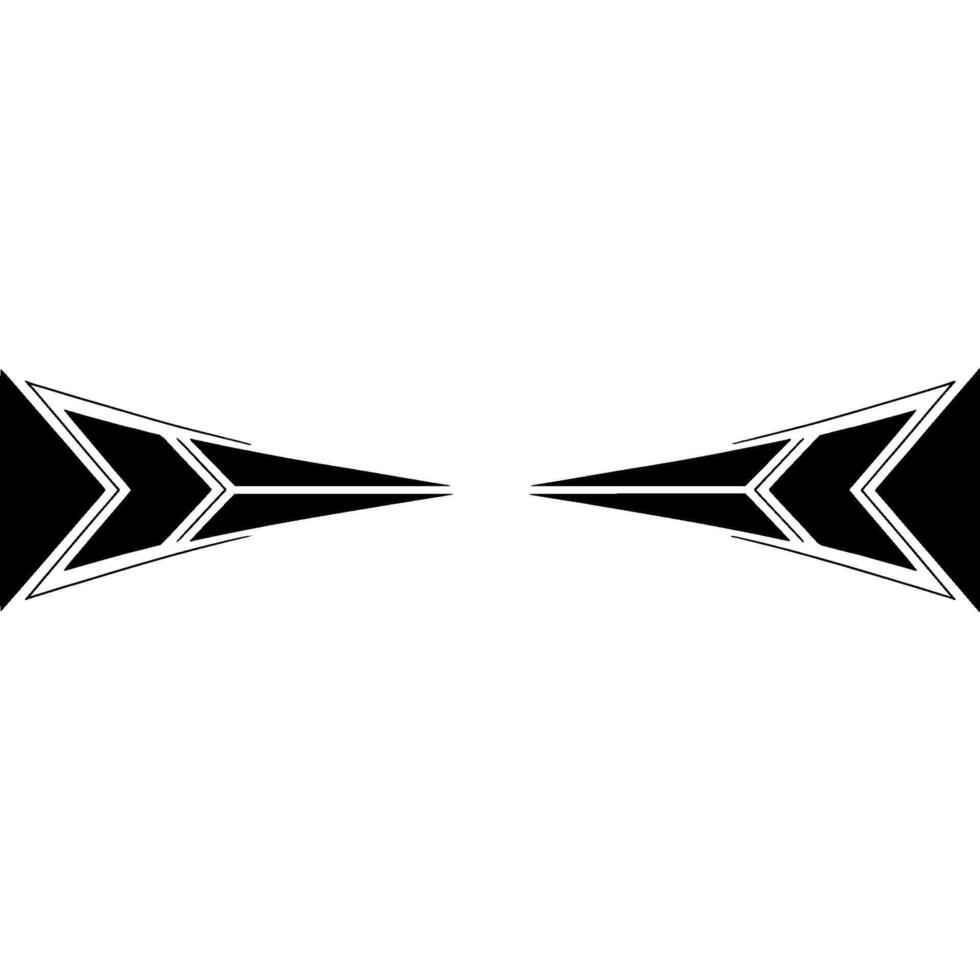 Abstract Minimalist Arrow In Grayscale On White Background vector