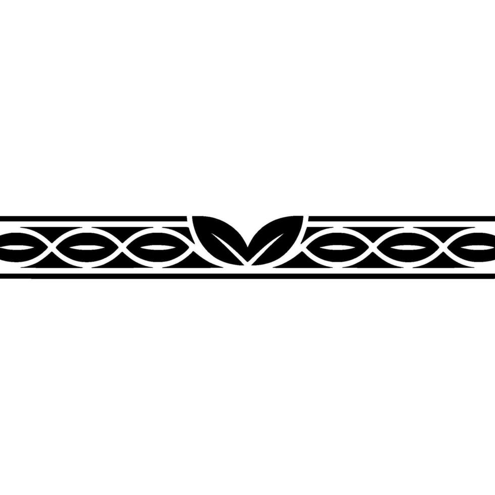 Minimalist Leaf Border, Black And White, Elegant Decoration vector