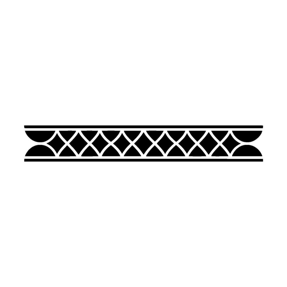 Geometric Black Border On White Background, Minimalist, Decorative vector