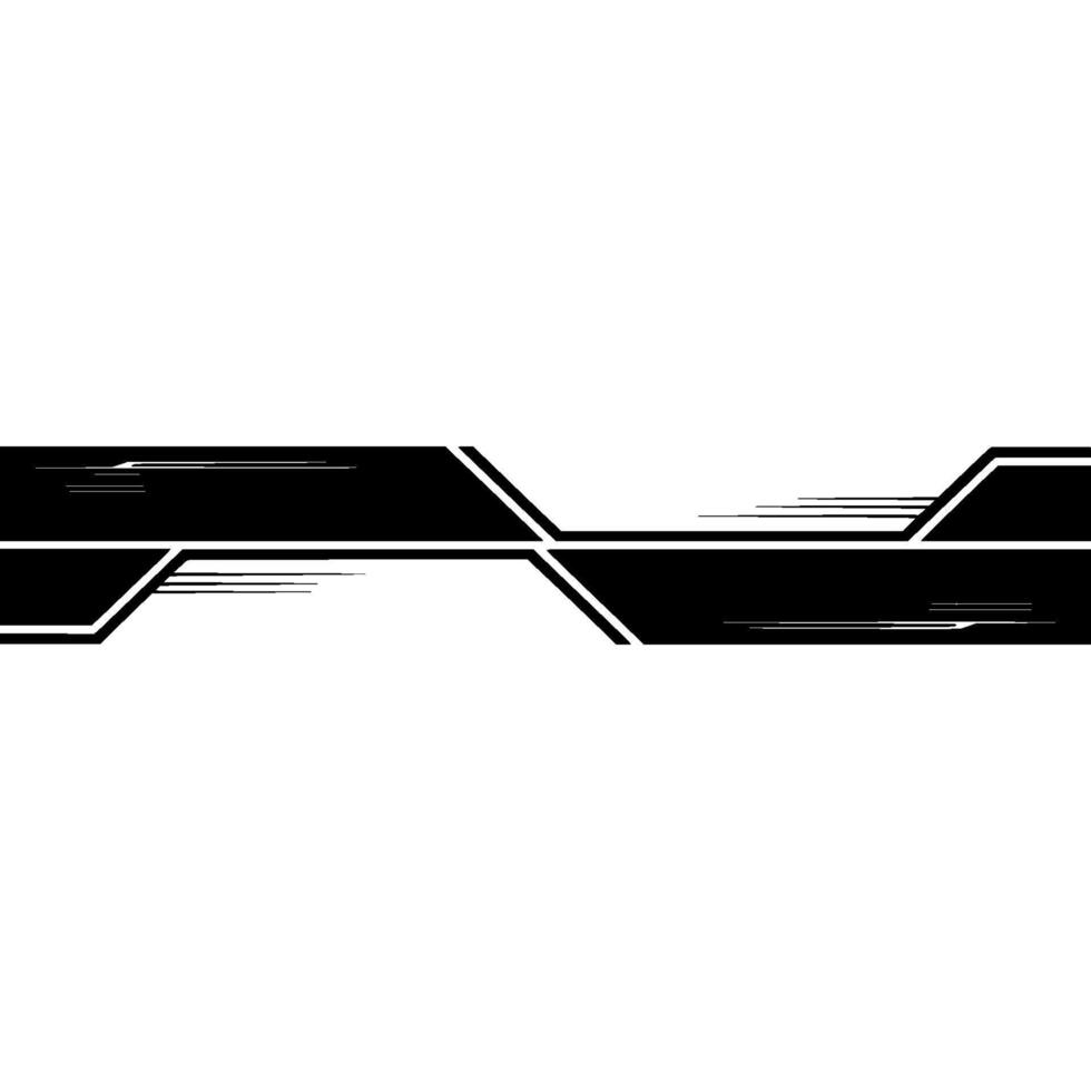 Minimalist Tech Black Abstract On White Background vector