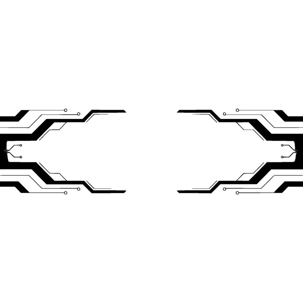 Minimalist Tech Background Circuit Board, Modern White Space vector