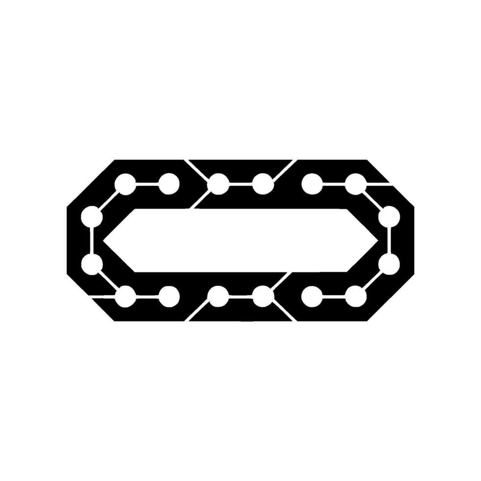 Abstract Circuitry Black And White Tech with Glowing Nodes vector