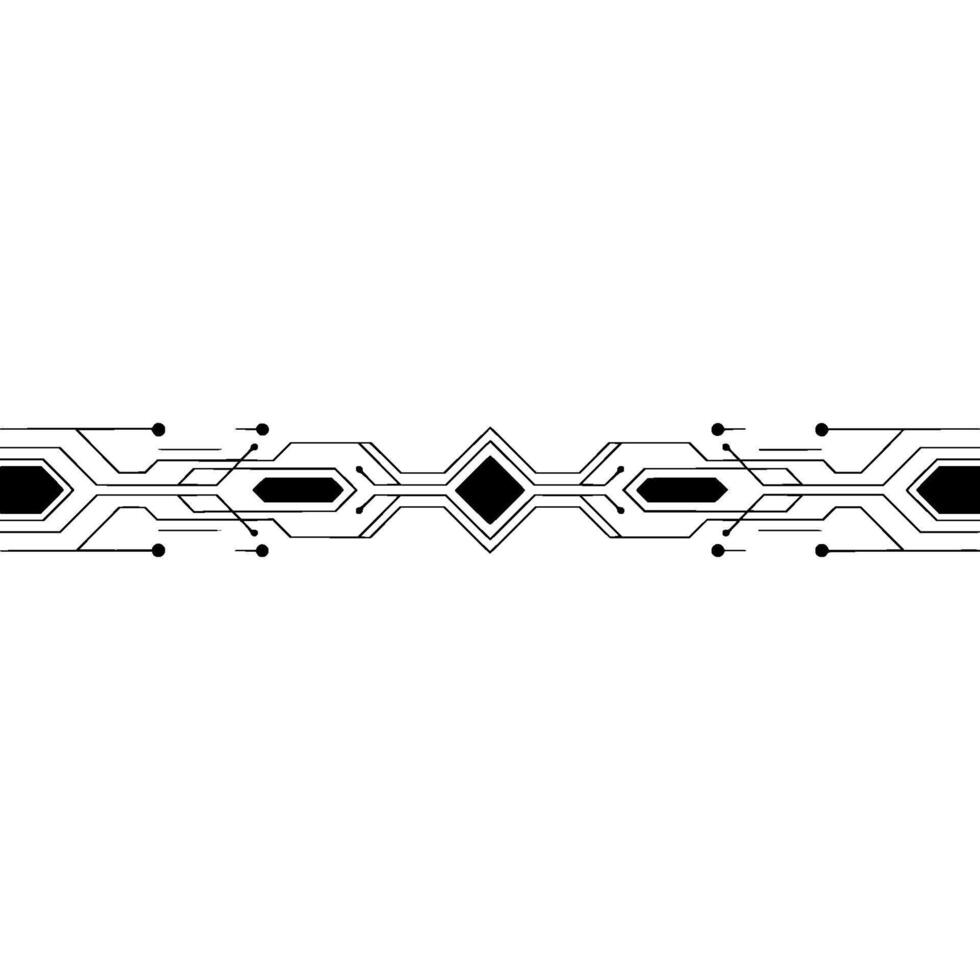 Tech Circuit Pattern on Gray Background, Minimalist Digital vector